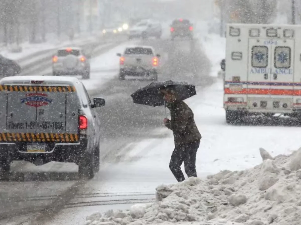 Snowstorm in United states